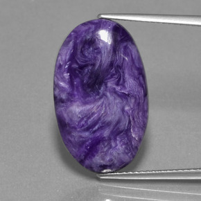 9,17 ctw natürlicher Violet Charoit, Oval Schliff, Lichtundurchlässig