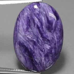 9,17 ctw natürlicher Violet Charoit, Oval Schliff, Lichtundurchlässig