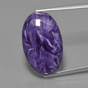 9,17 ctw natürlicher Violet Charoit, Oval Schliff, Lichtundurchlässig