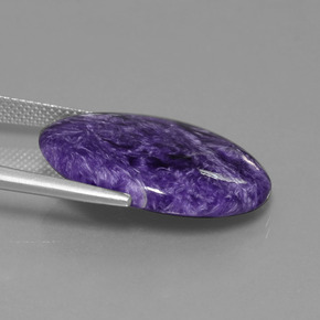 15,55 ctw natürlicher violetter Charoit, Oval Schliff, Lichtundurchlässig