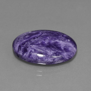 15,36 ctw natürlicher violetter Charoit, Oval Schliff, Lichtundurchlässig