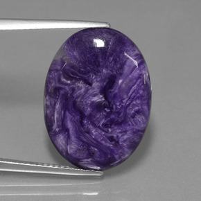 9,17 ctw natürlicher Violet Charoit, Oval Schliff, Lichtundurchlässig