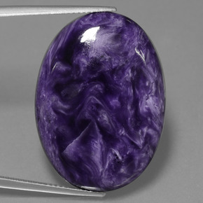 9,17 ctw natürlicher Violet Charoit, Oval Schliff, Lichtundurchlässig