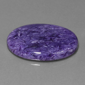 27,82 ctw natürlicher violetter Charoit, Oval Schliff, Lichtundurchlässig