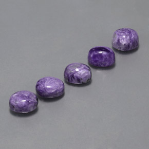 ct natürliche Violet Charoit-Edelsteine, Oval, Lichtundurchlässig