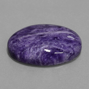 22,07 ctw natürlicher violetter Charoit, Oval Schliff, Lichtundurchlässig