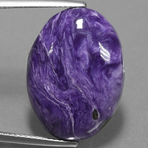 9,17 ctw natürlicher Violet Charoit, Oval Schliff, Lichtundurchlässig