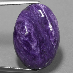 16,36 ctw natürlicher violetter Charoit, Oval Schliff, Lichtundurchlässig