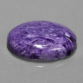 15,38 ctw natürlicher violetter Charoit, Oval Schliff, Lichtundurchlässig