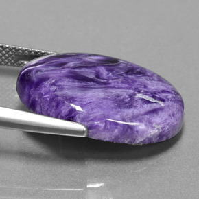 13,36 ctw natürlicher violetter Charoit, Oval Schliff, Lichtundurchlässig