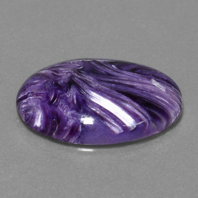 11,10 ctw natürlicher violetter Charoit, Oval Schliff, Lichtundurchlässig