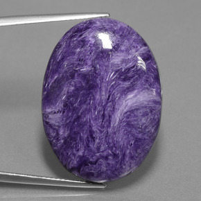 33,16 ctw natürlicher violetter Charoit, Oval Schliff, Lichtundurchlässig