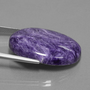 33,16 ctw natürlicher violetter Charoit, Oval Schliff, Lichtundurchlässig