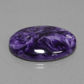 29,03 ctw natürlicher violetter Charoit, Oval Schliff, Lichtundurchlässig