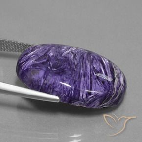 9,17 ctw natürlicher tiefviolett Charoit, Oval, Lichtundurchlässig