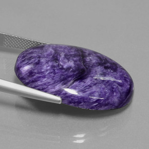 29,80 ctw natürlicher violetter Charoit, Oval Schliff, Lichtundurchlässig