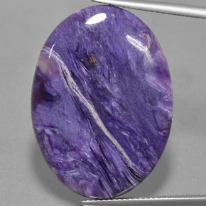 9,17 ctw natürlicher Violet Charoit, Oval Schliff, Lichtundurchlässig