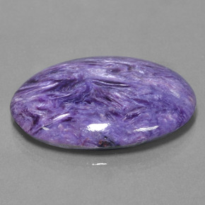 31,73 ctw natürlicher violetter Charoit, Oval Schliff, Lichtundurchlässig