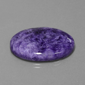 27,61 ctw natürlicher violetter Charoit, Oval Schliff, Lichtundurchlässig