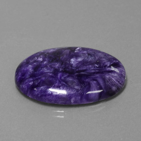 29,06 ctw natürlicher violetter Charoit, Oval Schliff, Lichtundurchlässig