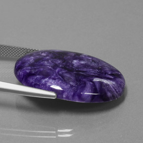 29,06 ctw natürlicher violetter Charoit, Oval Schliff, Lichtundurchlässig
