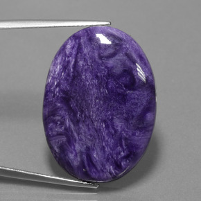 26,43 ctw natürlicher violetter Charoit, Oval Schliff, Lichtundurchlässig