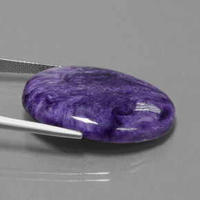 26,43 ctw natürlicher violetter Charoit, Oval Schliff, Lichtundurchlässig