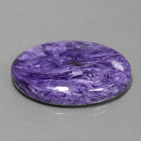 30,97 ctw natürlicher violetter Charoit, Oval Schliff, Lichtundurchlässig