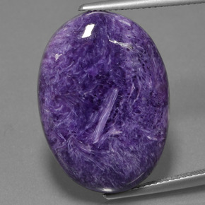9,17 ctw natürlicher Violet Charoit, Oval Schliff, Lichtundurchlässig
