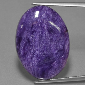 16,68 ctw natürlicher violetter Charoit, Oval Schliff, Lichtundurchlässig