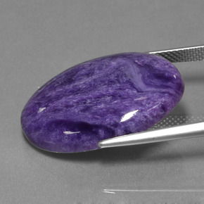 16,68 ctw natürlicher violetter Charoit, Oval Schliff, Lichtundurchlässig