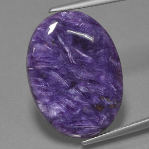 9,17 ctw natürlicher Violet Charoit, Oval Schliff, Lichtundurchlässig