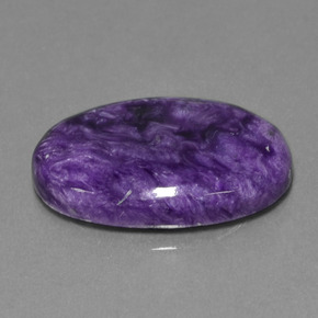 18,97 ctw natürlicher violetter Charoit, Oval Schliff, Lichtundurchlässig