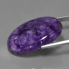 18,97 ctw natürlicher violetter Charoit, Oval Schliff, Lichtundurchlässig