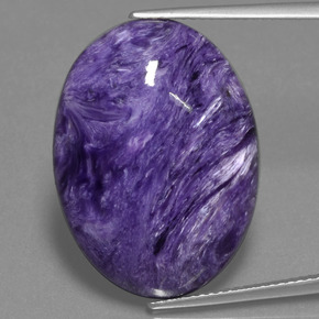 19,13 ctw natürlicher violetter Charoit, Oval Schliff, Lichtundurchlässig