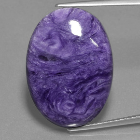 9,17 ctw natürlicher Violet Charoit, Oval Schliff, Lichtundurchlässig