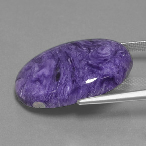 9,17 ctw natürlicher Violet Charoit, Oval Schliff, Lichtundurchlässig