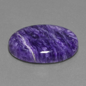 21,21 ctw natürlicher violetter Charoit, Oval Schliff, Lichtundurchlässig