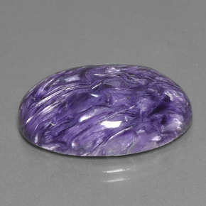 9,17 ctw natürlicher Violet Charoit, Oval Schliff, Lichtundurchlässig