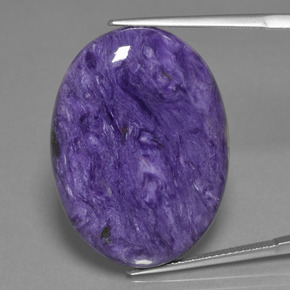 9,17 ctw natürlicher Violet Charoit, Oval Schliff, Lichtundurchlässig