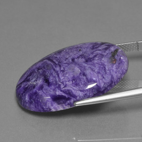 9,17 ctw natürlicher Samt Lila Violett Charoit, Oval Schliff, Lichtundurchlässig