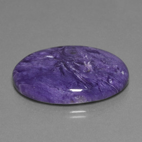 30,48 ctw natürlicher violetter Charoit, Oval Schliff, Lichtundurchlässig