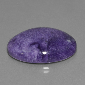 20,32 ctw natürlicher violetter Charoit, Oval Schliff, Lichtundurchlässig