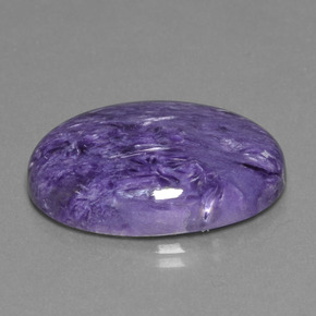 21,23 ctw natürlicher Violett Charoit, Oval Schliff, Lichtundurchlässig