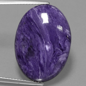 9,17 ctw natürlicher Violet Charoit, Oval Schliff, Lichtundurchlässig