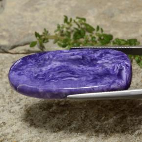 9,17 ctw natürlicher Violet Charoit, Ausgefallene Form, Lichtundurchlässig