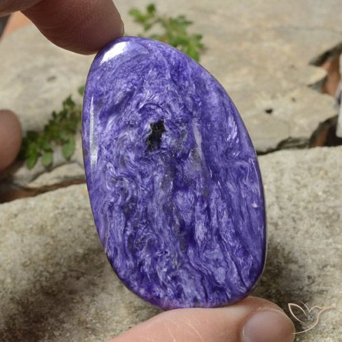 42.22ct Natürlicher Intensives Violett Charoit, Fantasie, Lichtundurchlässig