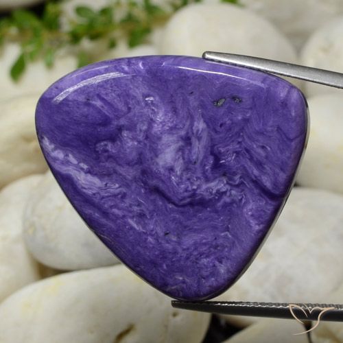 43.59ct Natürlicher Intensives Violett Charoit, Trillion, Lichtundurchlässig