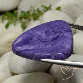 9,17 ctw natürlicher Intensives Violett Charoit, Trillion, Lichtundurchlässig