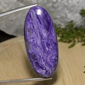 27,33 ctw natürlicher violetter Charoit, Oval Schliff, Lichtundurchlässig